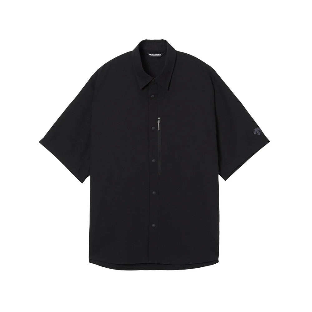 デサント スパンライクハーフスリーブシャツ DESCENTE SPANLIKE H/S SHIRT ブラック（BK00） メンズ DO6SHS06M-BK00