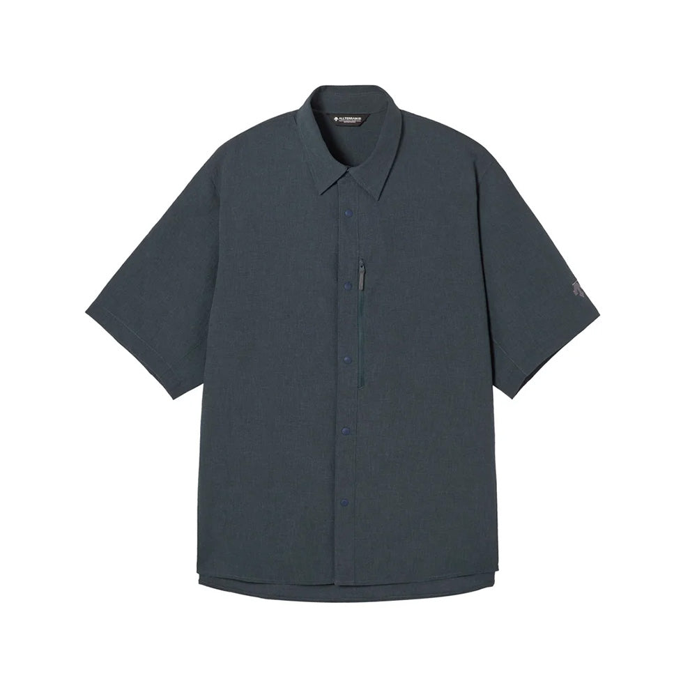 デサント スパンライクハーフスリーブシャツ DESCENTE SPANLIKE H/S SHIRT ダークシャドー（NV13） メンズ DO6SHS06M-NV13