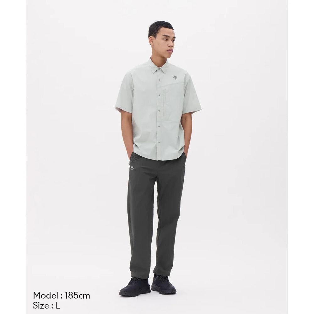 デサント ウィンドシェルレギュラーパンツ ポケッタブル仕様 DESCENTE WIND SHELL REGULAR PANTS PB. ブラック（BK00） メンズ パンツ DO6SLP12M-BK00
