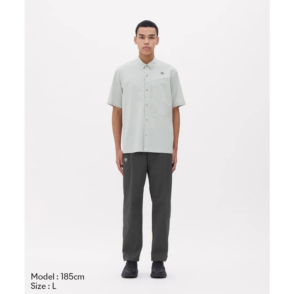 デサント ウィンドシェルレギュラーパンツ ポケッタブル仕様 DESCENTE WIND SHELL REGULAR PANTS PB. ブラック（BK00） メンズ パンツ DO6SLP12M-BK00