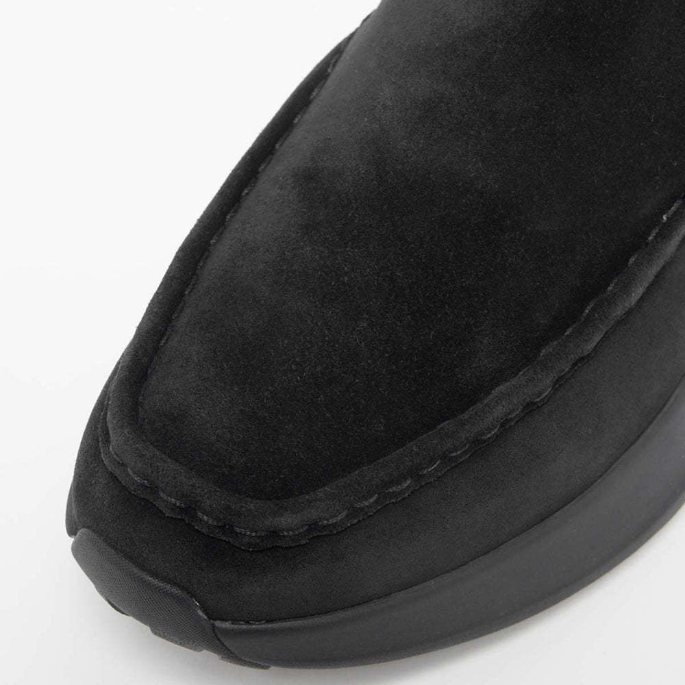 デサント ヴェルサー スノー スエード DESCENTE VERTHER SNOW SUEDE ブラック/グレー メンズ シューズ DU5FRS04MZ-BKGY