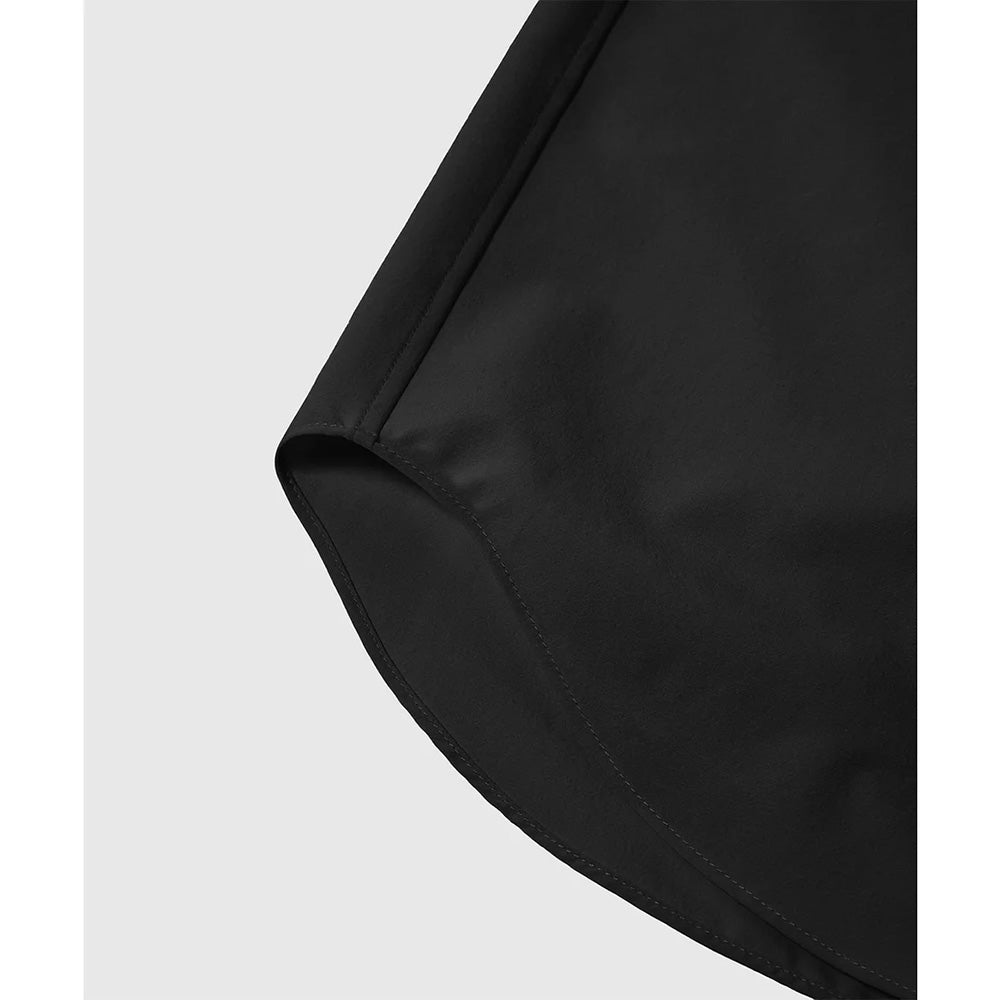 デサント ソロテックスロングスリーブレギュラーカラーシャツ DESCENTE SOLOTEX L/S REGULAR COLLAR SHIRT スモークブラック メンズ DU6FLSI1M-BK01