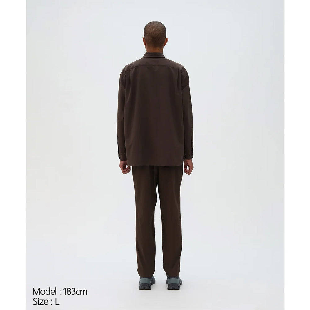 デサント ソロテックスロングスリーブレギュラーカラーシャツ DESCENTE SOLOTEX L/S REGULAR COLLAR SHIRT グラファイトネイビー メンズ DU6FLSI1M-NV01
