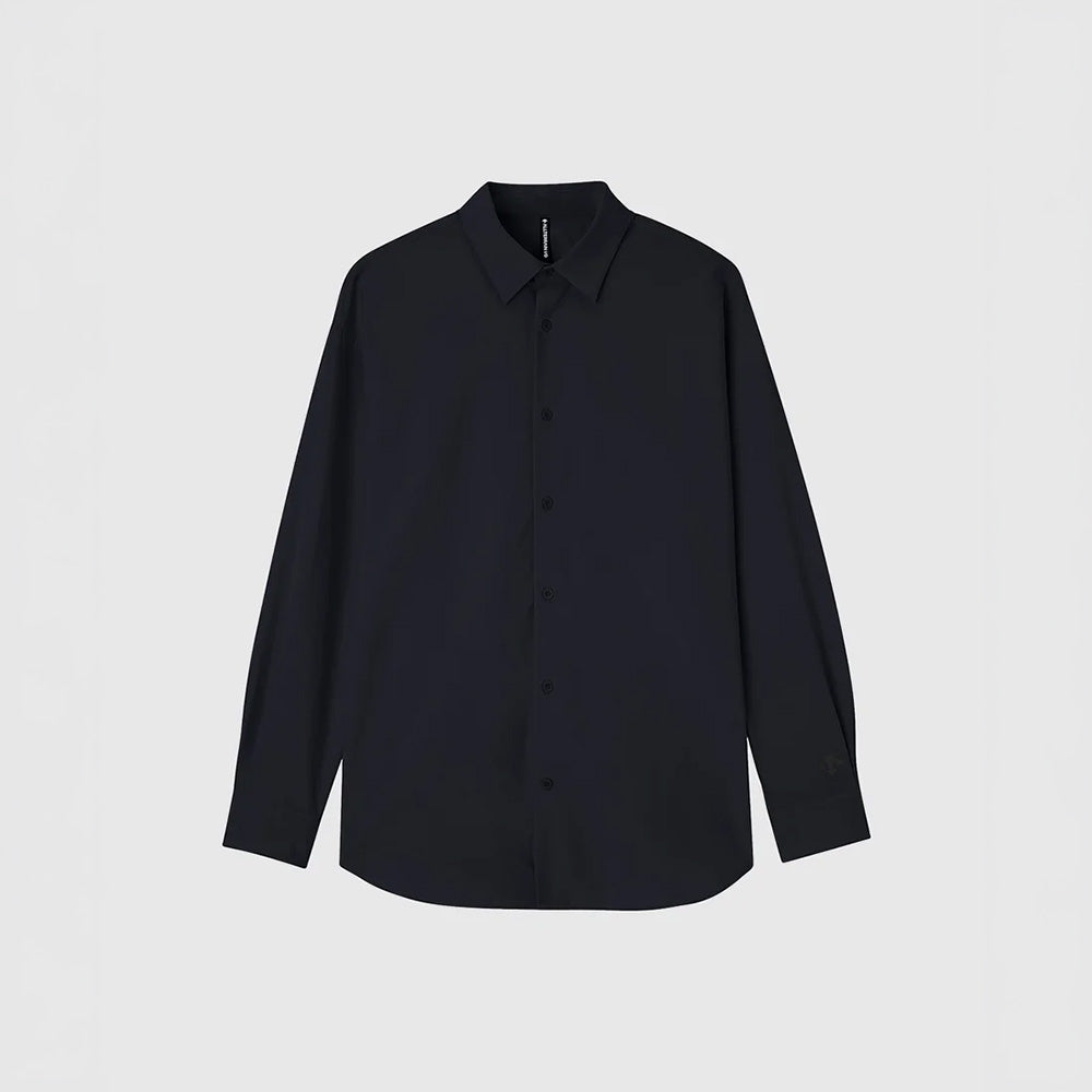 デサント ソロテックスロングスリーブレギュラーカラーシャツ DESCENTE SOLOTEX L/S REGULAR COLLAR SHIRT グラファイトネイビー メンズ DU6FLSI1M-NV01