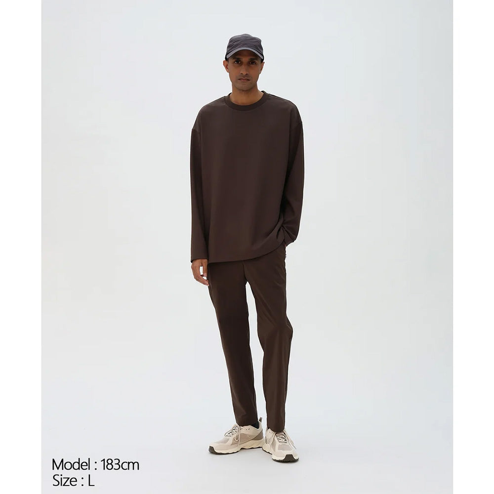 デサント ストレッチツイルロングスリーブTシャツ DESCENTE STRETCH TWILL L/S T-SHIRT グラファイトネイビー メンズ Tシャツ DU6FLTI2M-NV01
