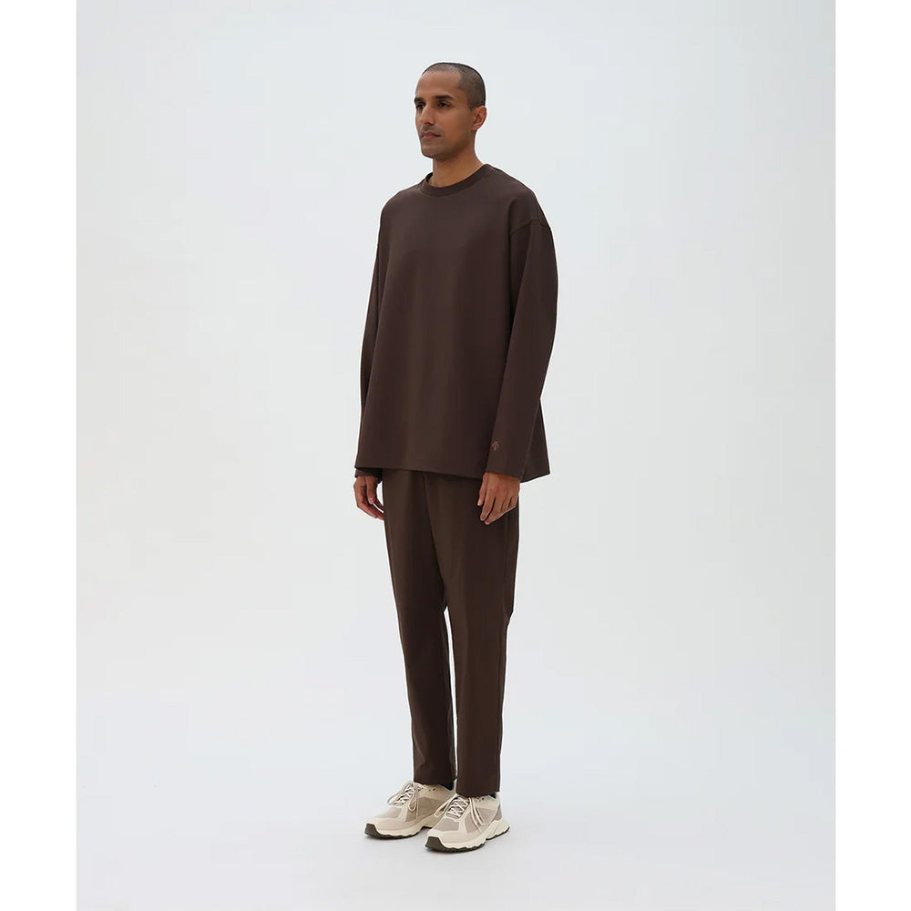 デサント ストレッチツイルロングスリーブTシャツ DESCENTE STRETCH TWILL L/S T-SHIRT グラファイトネイビー メンズ Tシャツ DU6FLTI2M-NV01