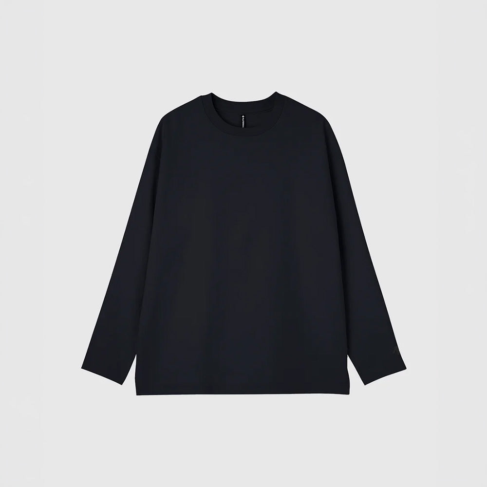 デサント ストレッチツイルロングスリーブTシャツ DESCENTE STRETCH TWILL L/S T-SHIRT グラファイトネイビー メンズ Tシャツ DU6FLTI2M-NV01