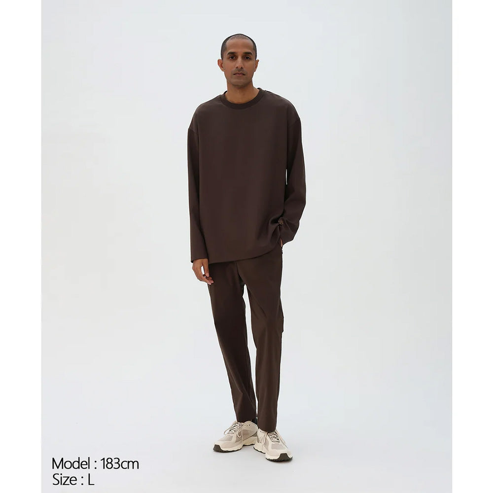 デサント ストレッチツイルロングスリーブTシャツ DESCENTE STRETCH TWILL L/S T-SHIRT ホワイト メンズ Tシャツ DU6FLTI2M-WH00