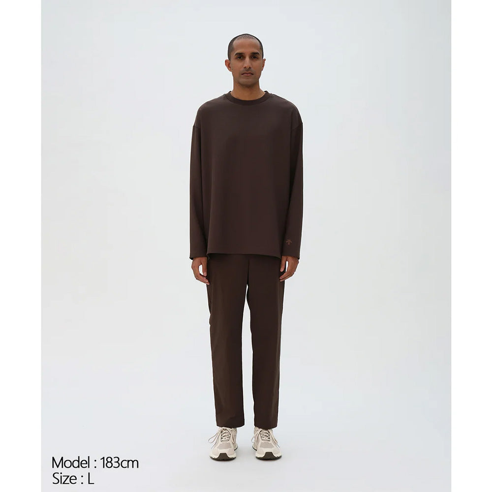 デサント ストレッチツイルロングスリーブTシャツ DESCENTE STRETCH TWILL L/S T-SHIRT ホワイト メンズ Tシャツ DU6FLTI2M-WH00