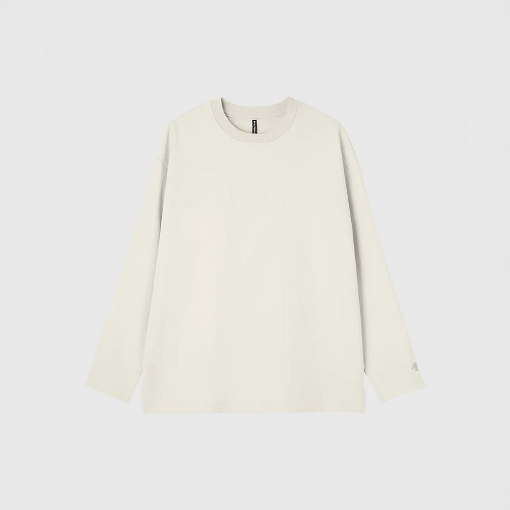 デサント ストレッチツイルロングスリーブTシャツ DESCENTE STRETCH TWILL L/S T-SHIRT ホワイト メンズ Tシャツ DU6FLTI2M-WH00