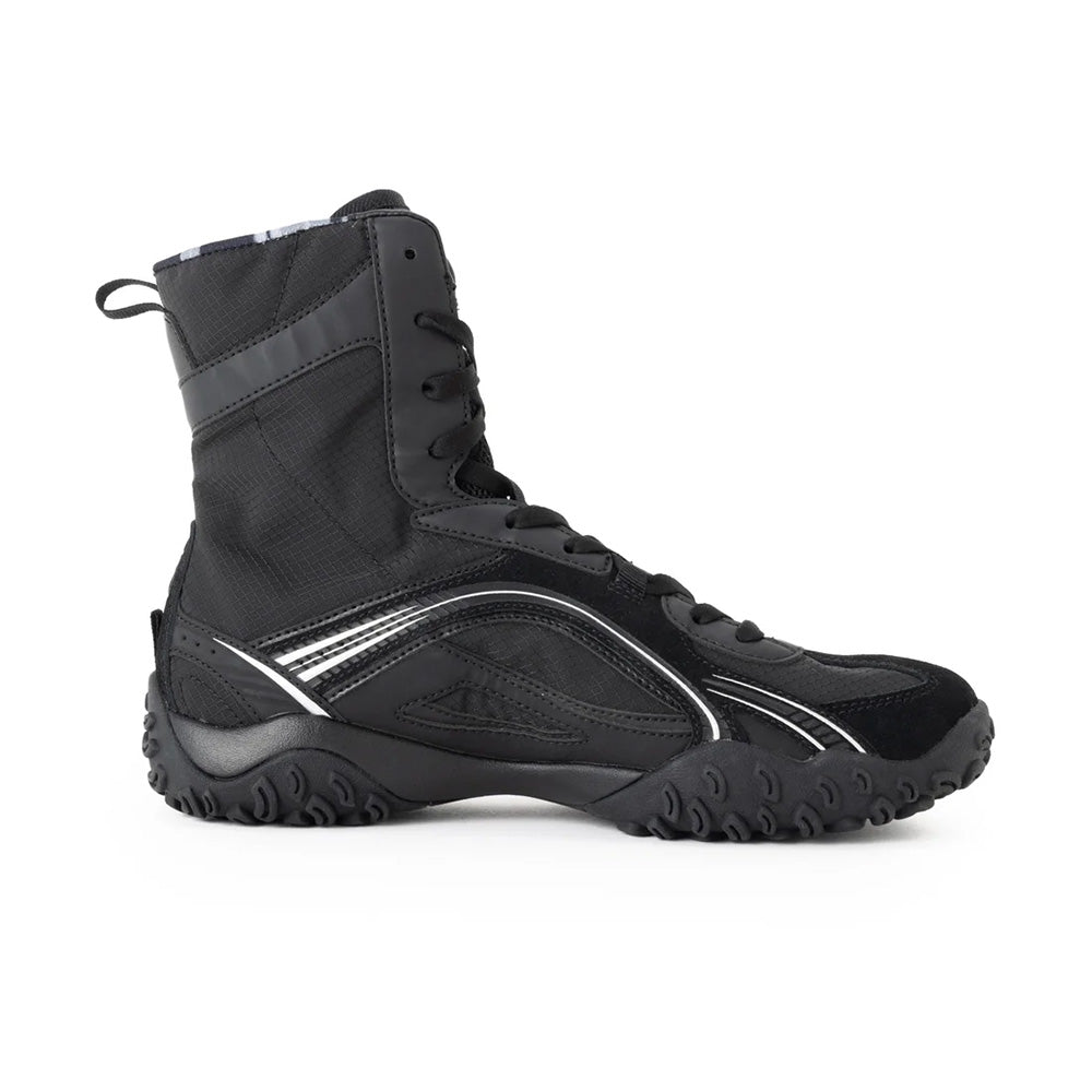 フィラ エシャッペエムエスハイ FILA ECHAPPE MS HI Black/Silver レディース スニーカー FU0103392-001
