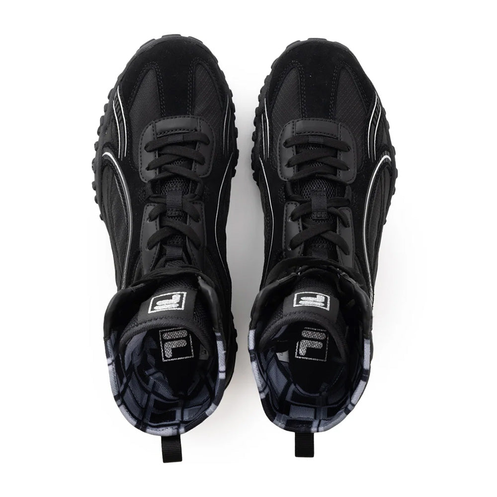 フィラ エシャッペエムエスハイ FILA ECHAPPE MS HI Black/Silver レディース スニーカー FU0103392-001