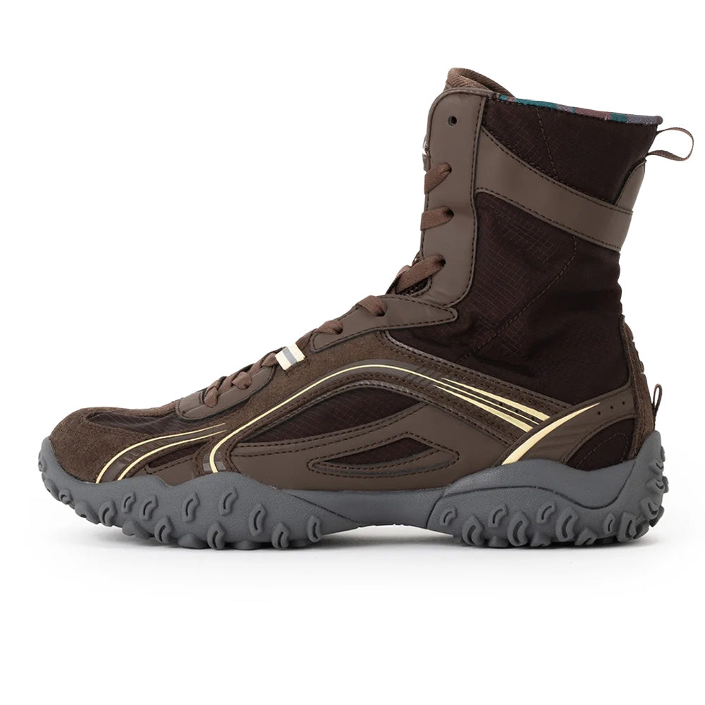 フィラ エシャッペエムエスハイ FILA ECHAPPE MS HI BROWN /BROWN /BROWN レディース スニーカー FU0103392-217