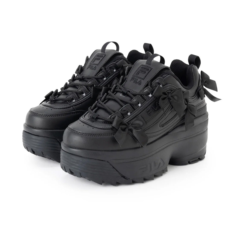フィラ ディスラプター2ウェッジアールビー FILA DISRUPTOR 2 WEDGE RB Black/Black Beauty/White レディース スニーカー FW0103389-001