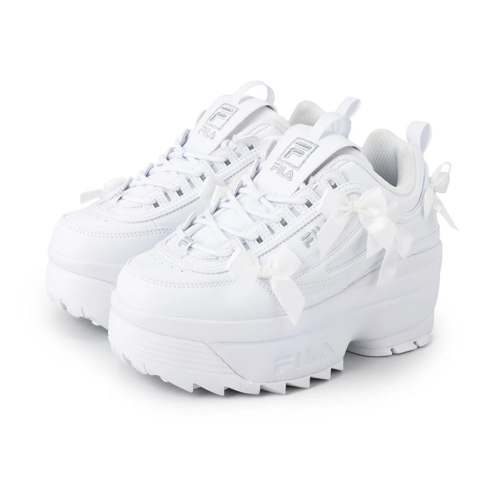 フィラ ディスラプター2ウェッジアールビー FILA DISRUPTOR 2 WEDGE RB White/Silver レディース スニーカー FW0103389-100