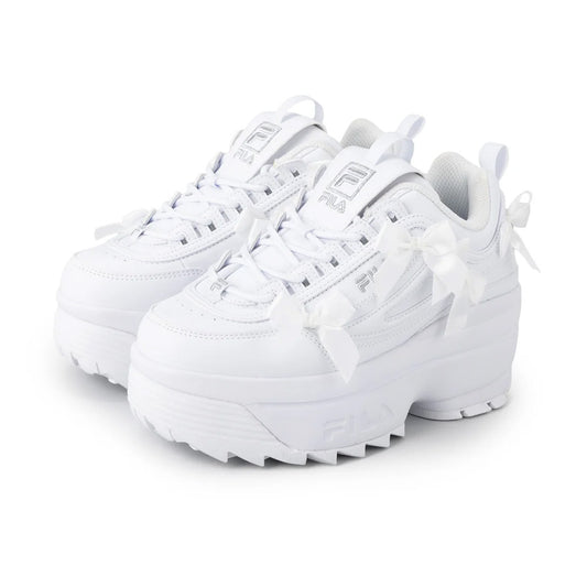 フィラ ディスラプター2ウェッジアールビー FILA DISRUPTOR 2 WEDGE RB White/Silver レディース スニーカー FW0103389-100