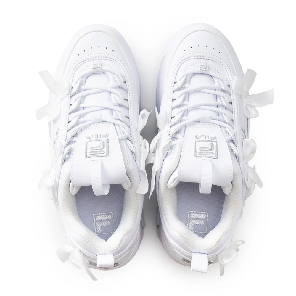 フィラ ディスラプター2ウェッジアールビー FILA DISRUPTOR 2 WEDGE RB White/Silver レディース スニーカー FW0103389-100