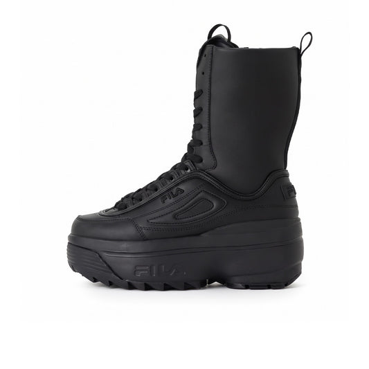 フィラ ディスラプターウェッジビーティー FILA DISRUPTOR WEDGE BT Black/Black Beauty/White レディース スニーカー FW0103390-001