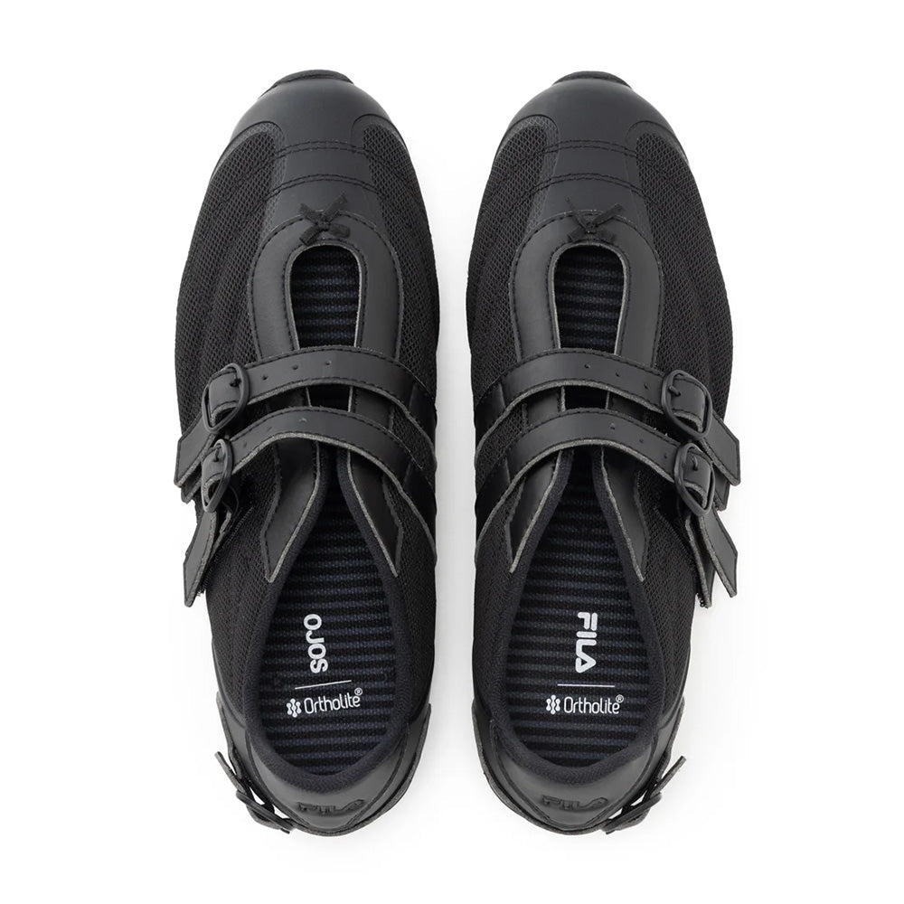 フィラ オホスリトモスリークブイシー FILA X OJOS RITMO SLEEK VC Black/Black/Black レディース スニーカー FW0105117-003