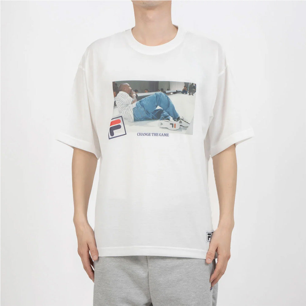 フィラ ョートスリーブティーシャツ FILA S/S PHOTO TEE01 WHITE メンズ Tシャツ SM6SAU701-WT0