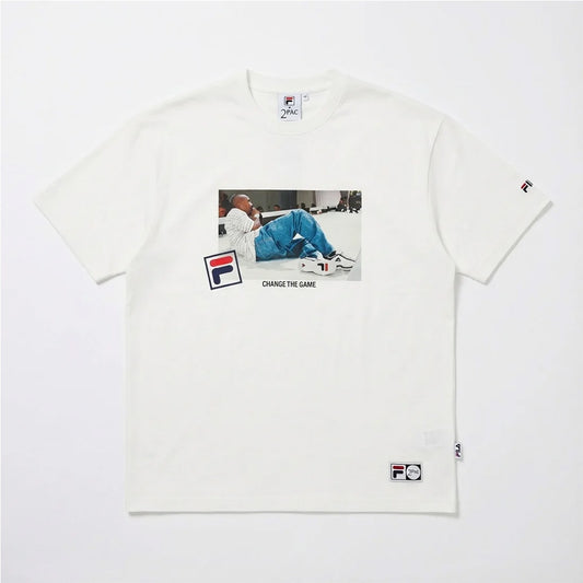 フィラ ョートスリーブティーシャツ FILA S/S PHOTO TEE01 WHITE メンズ Tシャツ SM6SAU701-WT0