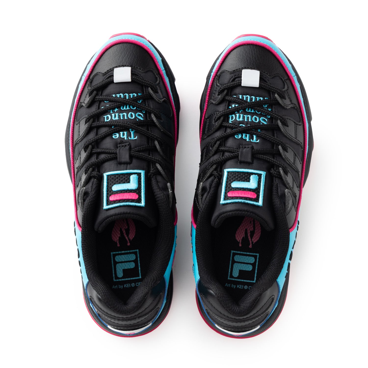 フィラ 初音ミク FILA SILVER TRAINER× MIKU BLACK/BLUE/PINK メンズ レディース スニーカー 108470-001
