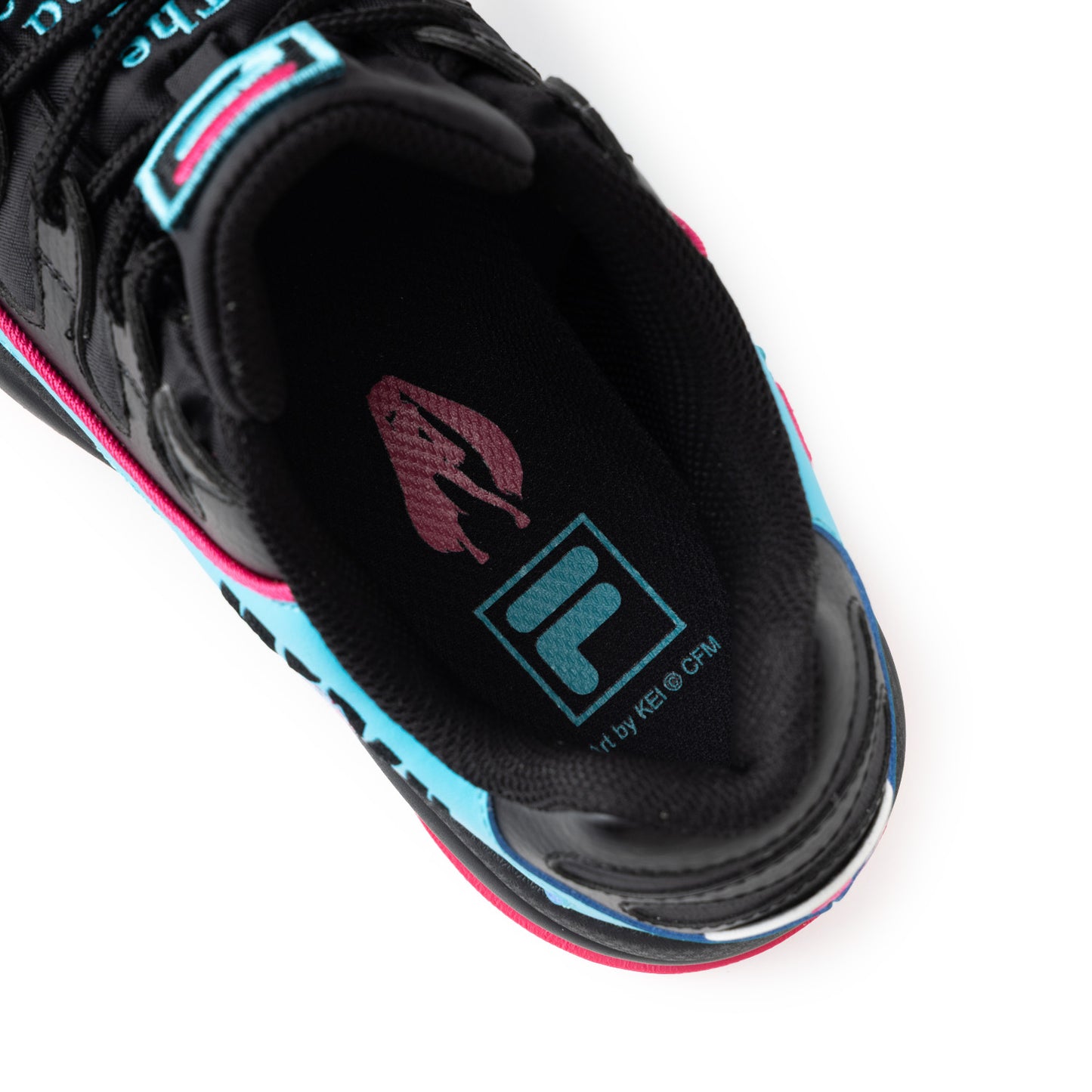フィラ 初音ミク FILA SILVER TRAINER× MIKU BLACK/BLUE/PINK メンズ レディース スニーカー 108470-001