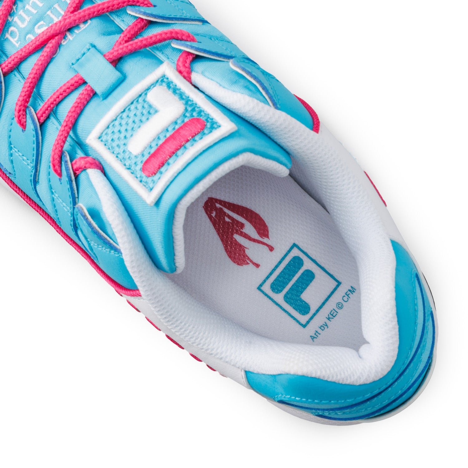 フィラ 初音ミク FILA SILVER TRAINER× MIKU WHITE/BLUE/PINK メンズ レディース スニーカー 108470-100