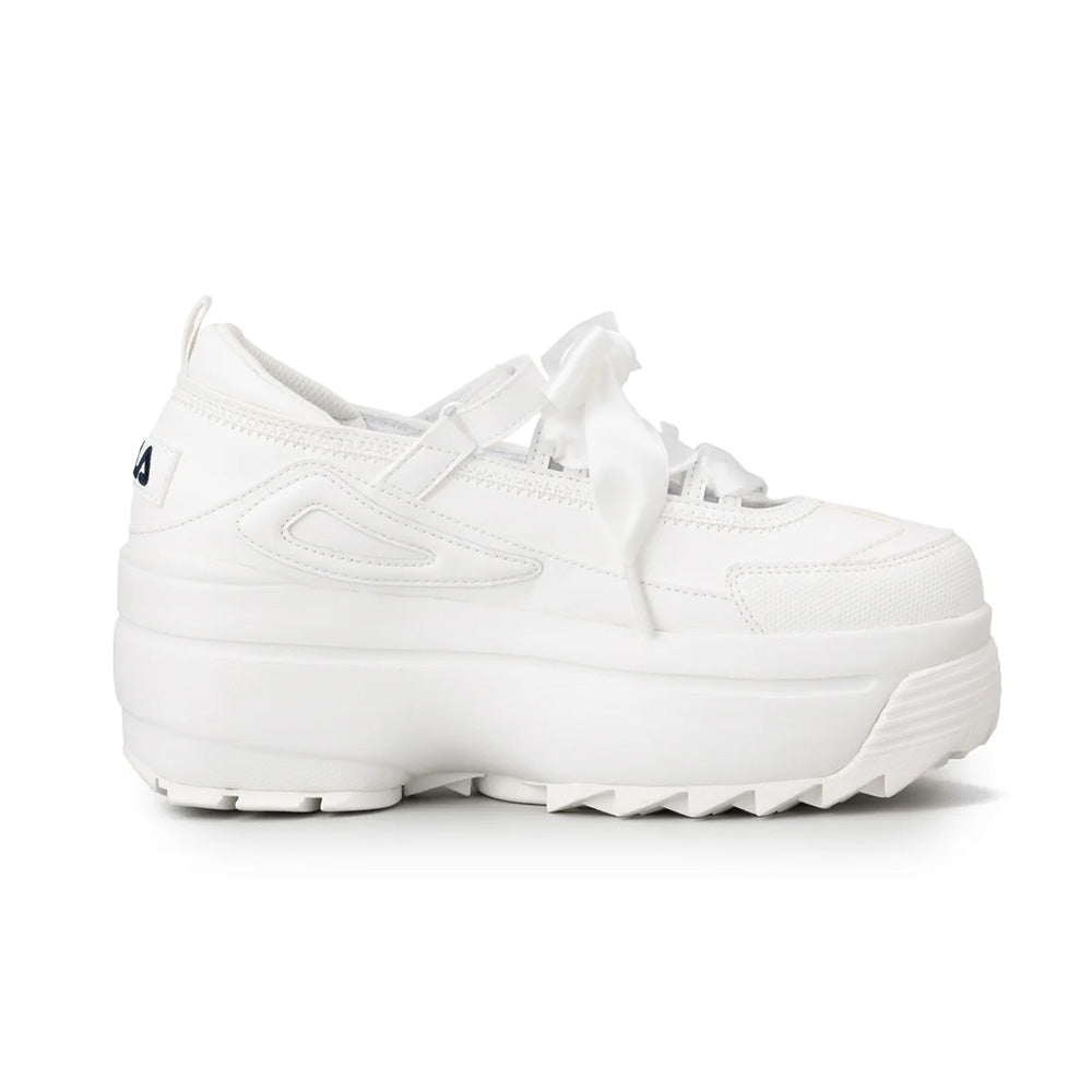 フィラ ディスラプターウェッジバレエ FILA DISRUPTOR WEDGE BALLET Bright White/Chinese Red/Peacoat レディース スニーカー 101978-100