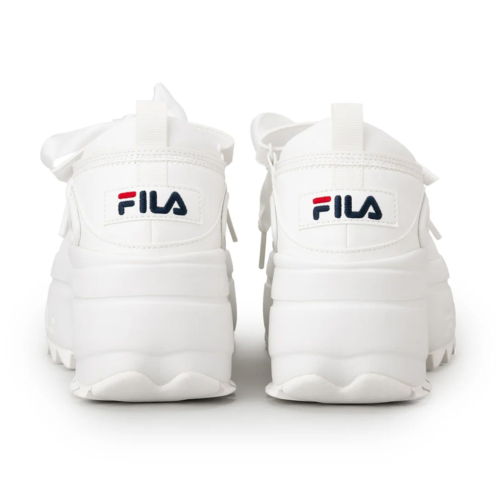 フィラ ディスラプターウェッジバレエ FILA DISRUPTOR WEDGE BALLET Bright White/Chinese Red/Peacoat レディース スニーカー 101978-100