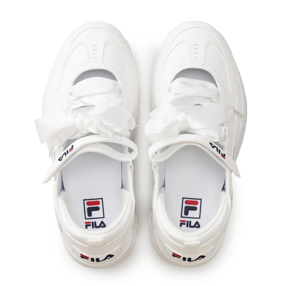 フィラ ディスラプターウェッジバレエ FILA DISRUPTOR WEDGE BALLET Bright White/Chinese Red/Peacoat レディース スニーカー 101978-100