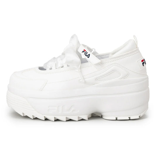 フィラ ディスラプターウェッジバレエ FILA DISRUPTOR WEDGE BALLET Bright White/Chinese Red/Peacoat レディース スニーカー 101978-100