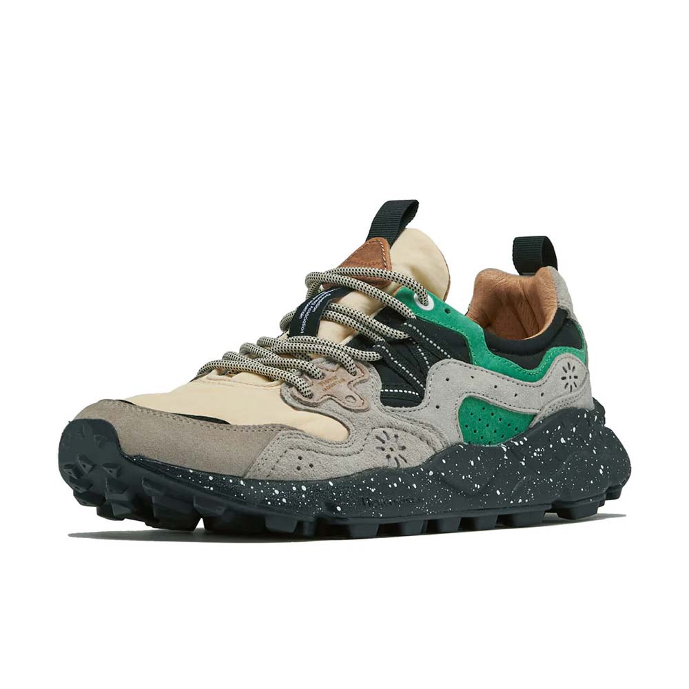 フラワーマウンテン ヤマノスリー Flower MOUNTAIN YAMANO3 Beige/Green メンズ レディース スニーカー FM63093