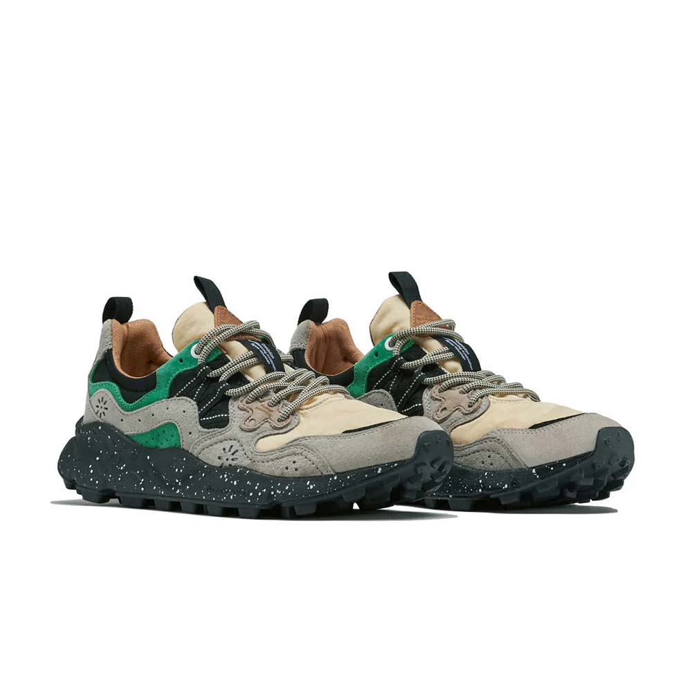 フラワーマウンテン ヤマノスリー Flower MOUNTAIN YAMANO3 Beige/Green メンズ レディース スニーカー FM63093