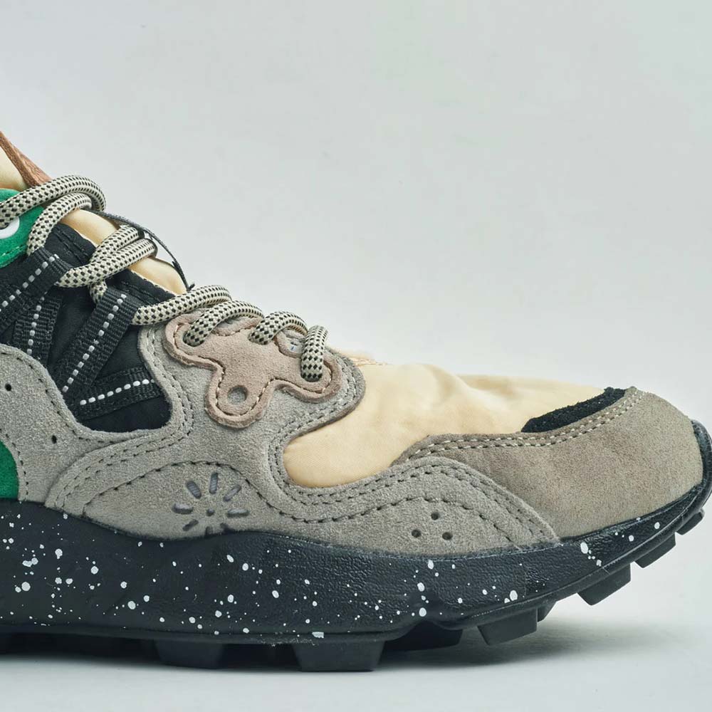 フラワーマウンテン ヤマノスリー Flower MOUNTAIN YAMANO3 Beige/Green メンズ レディース スニーカー FM63093