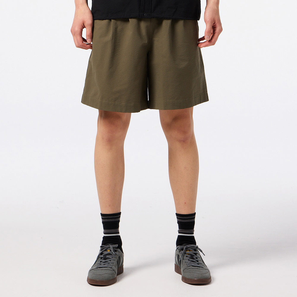 ヒュンメル PLAY シアサッカーハーフパンツ hummel PLAY SEERSUCKER HALF PANTS カーキ メンズ パンツ HAW4237HP-591