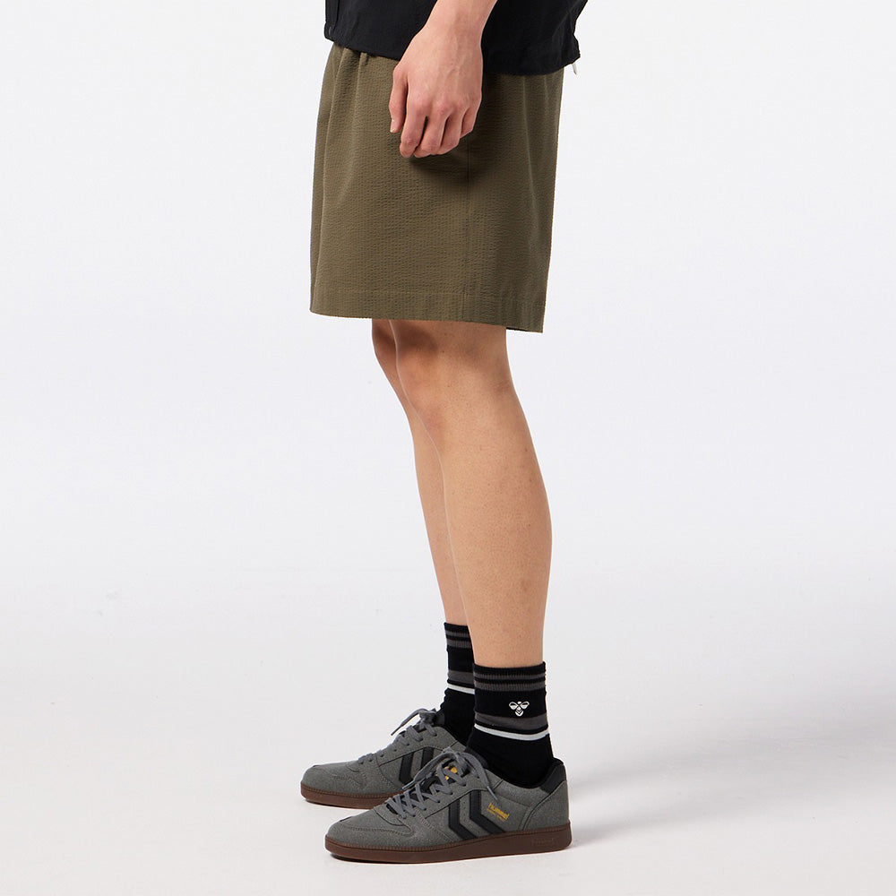ヒュンメル PLAY シアサッカーハーフパンツ hummel PLAY SEERSUCKER HALF PANTS カーキ メンズ パンツ HAW4237HP-591