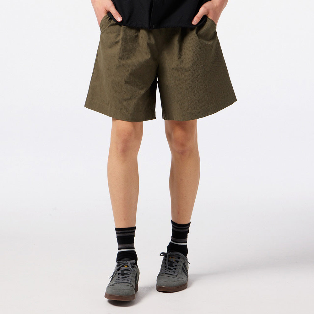 ヒュンメル PLAY シアサッカーハーフパンツ hummel PLAY SEERSUCKER HALF PANTS カーキ メンズ パンツ HAW4237HP-591