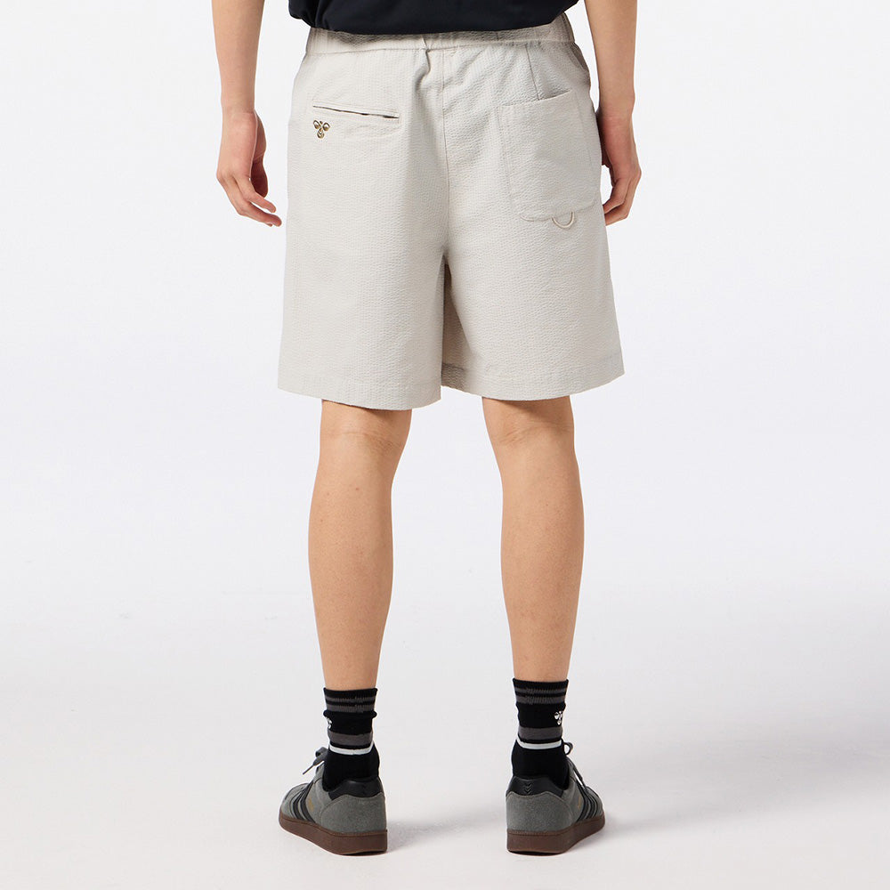 ヒュンメル PLAY シアサッカーハーフパンツ hummel PLAY SEERSUCKER HALF PANTS シルバーバーチ メンズ パンツ HAW4237HP-951