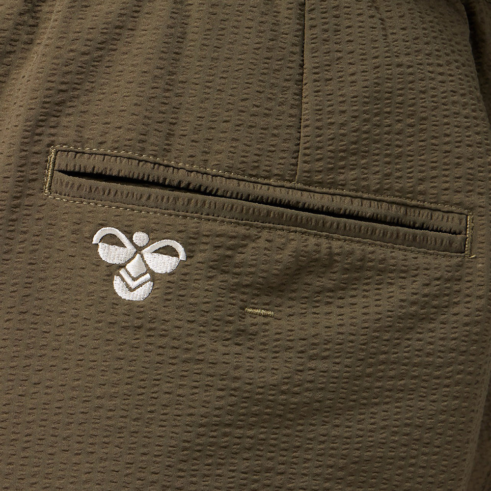 ヒュンメル PLAY シアサッカーハーフパンツ hummel PLAY SEERSUCKER HALF PANTS シルバーバーチ メンズ パンツ HAW4237HP-951