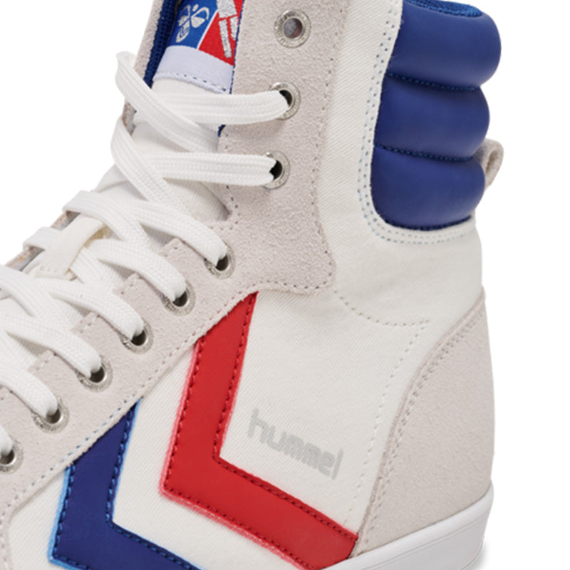 ヒュンメル SLIMMER STADIL HIGH hummel スリマー スタディル ハイ WHITE/BLUE/RED/GUM メンズ レディース スニーカー HM063511-9228