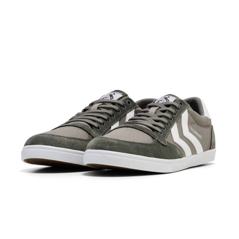 ヒュンメル SLIMMER STADIL LOW hummel スリマー スタディル ロー CASTLE ROCK/WHITE KH メンズ レディース スニーカー HM063512-2651