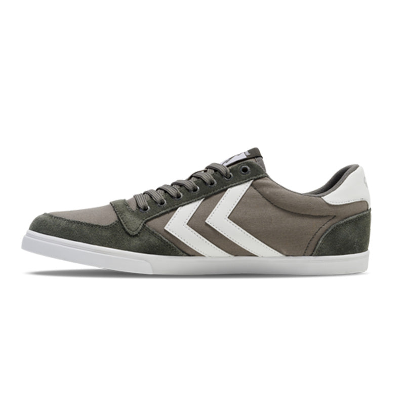 ヒュンメル SLIMMER STADIL LOW hummel スリマー スタディル ロー CASTLE ROCK/WHITE KH メンズ レディース スニーカー HM063512-2651
