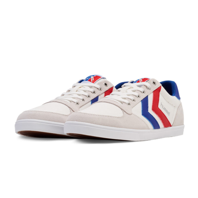 ヒュンメル SLIMMER STADIL LOW hummel スリマー スタディル ロー WHITE/BLUE/RED/GUM メンズ レディース スニーカー HM063512-9228