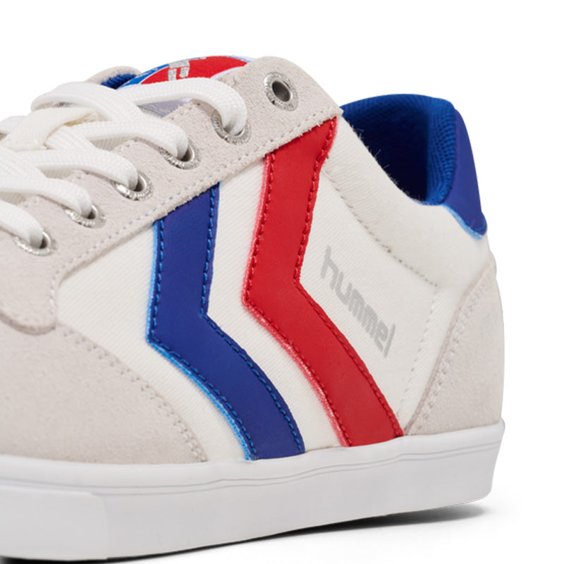 ヒュンメル SLIMMER STADIL LOW hummel スリマー スタディル ロー WHITE/BLUE/RED/GUM メンズ レディース スニーカー HM063512-9228