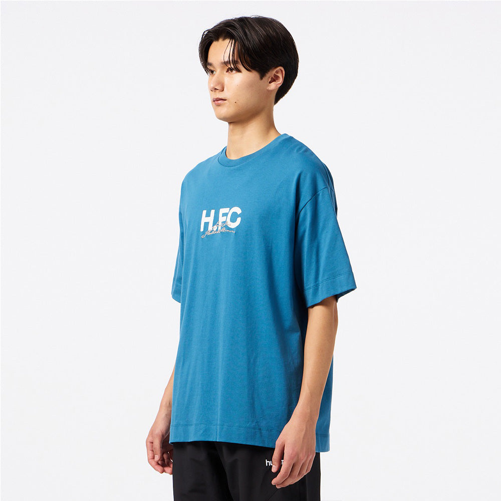 ヒュンメル H.FC ロゴTシャツ hummel H.FC LOGO T-SHIRTS ブルースチール メンズ Tシャツ HAP4231-691