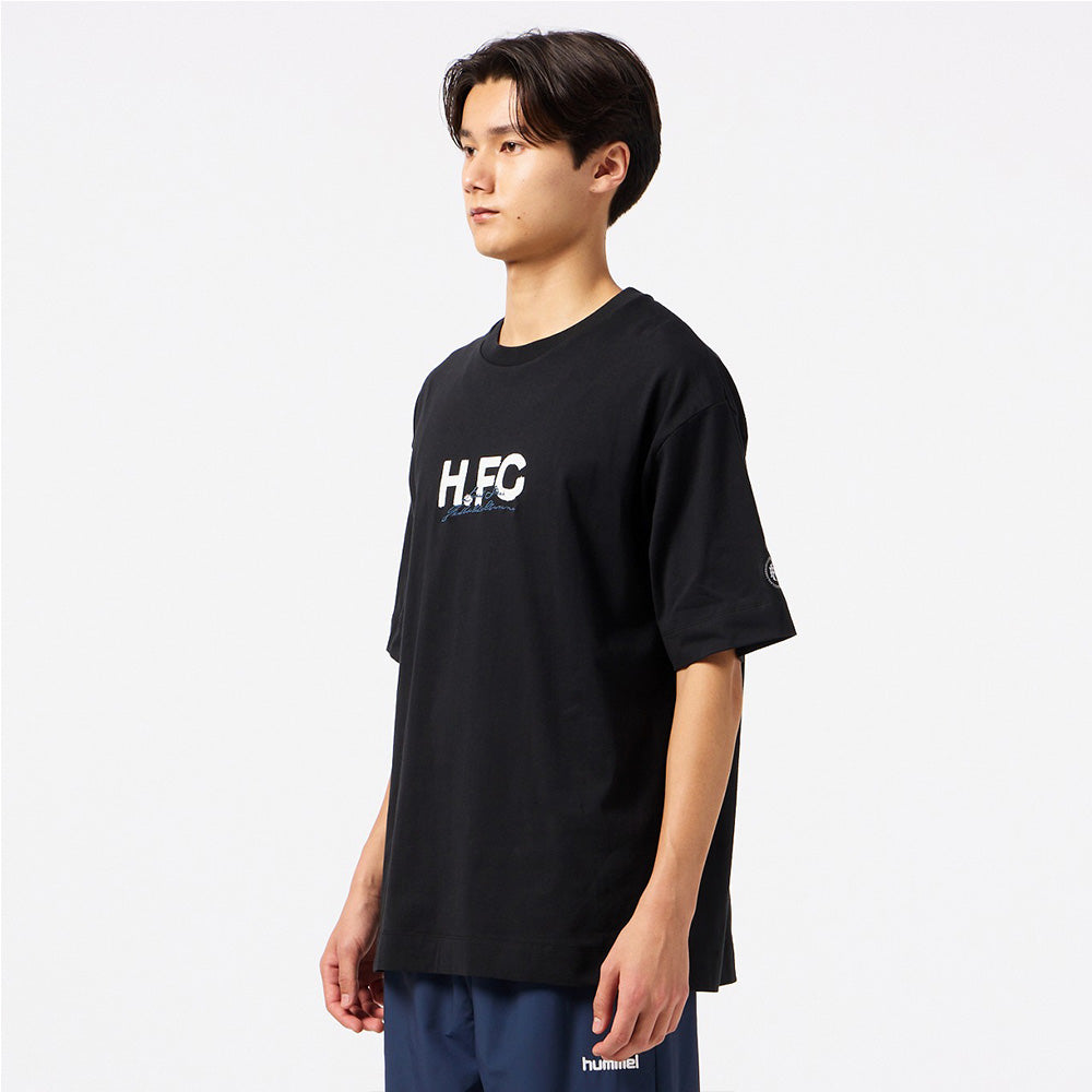 ヒュンメル H.FC ロゴTシャツ hummel H.FC LOGO T-SHIRTS ブラック メンズ Tシャツ HAP4231-90