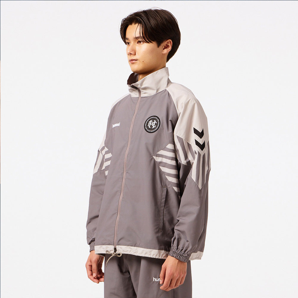 ヒュンメル H.FC ウーブンジャケット hummel H.FC WOVEN JACKET ブラッシュドグレー メンズ ジャケット HAW2204-993