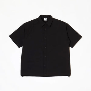 hummel PLAY SEERSUCKER S/S FULL-BUTTON SHIRT ブラック HAW4237-90