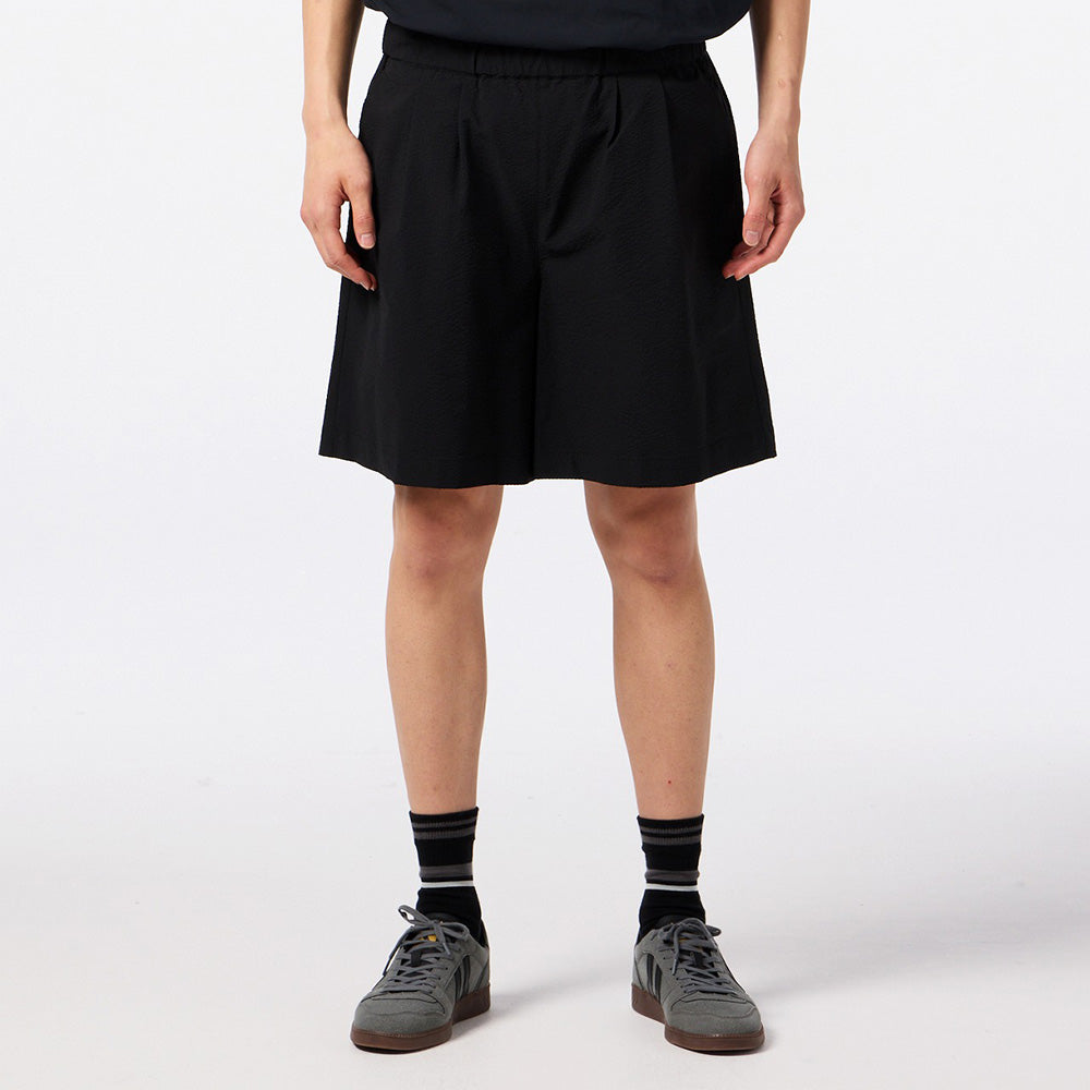 ヒュンメル PLAY シアサッカーハーフパンツ hummel PLAY SEERSUCKER HALF PANTS ブラック メンズ パンツ HAW4237HP-90